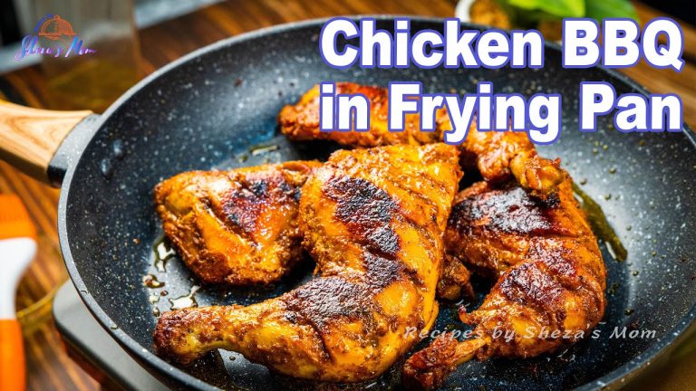 গ্যাসের চুলায় সহজ চিকেন বারবিকিউ রেসিপি | Easy Chicken BBQ in a Frying Pan | Chulai Chicken BBQ