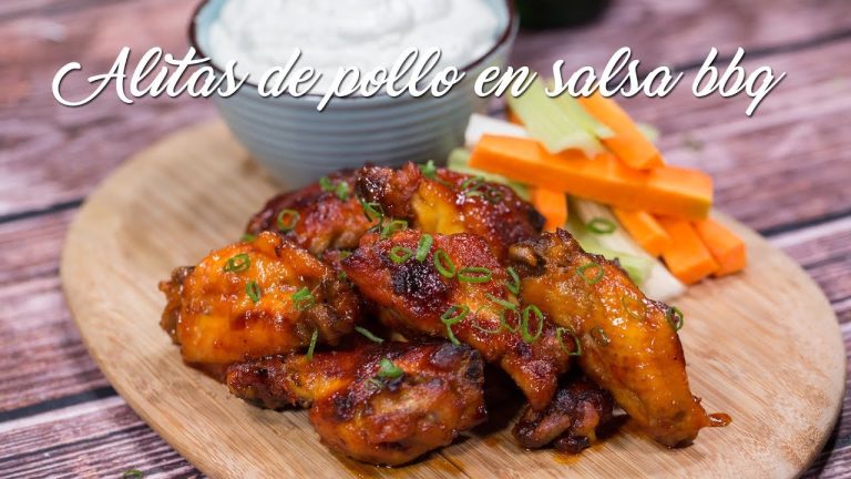 Receta de Alitas de Pollo (horneadas) con Salsa BBQ