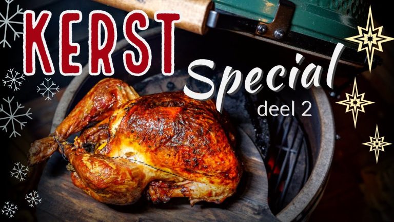 Kerst KALKOEN! | BBQ Kerstmenu van de Big Green Egg + wijn | deel 2
