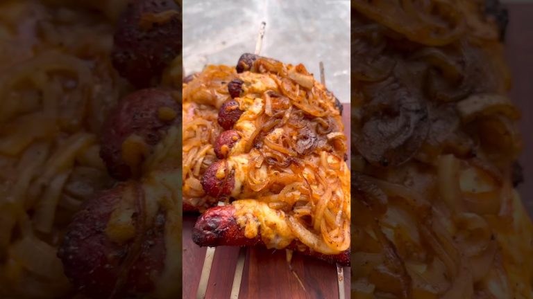 Cheesy Bratwurst with caramelized onions! #recipe #bbq #grilling #lanesbbq