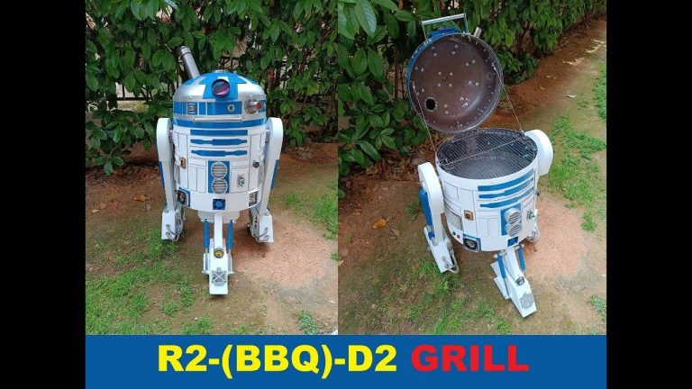 R2-(BBQ)-D2 Grill made from Scrap Metal & Junk