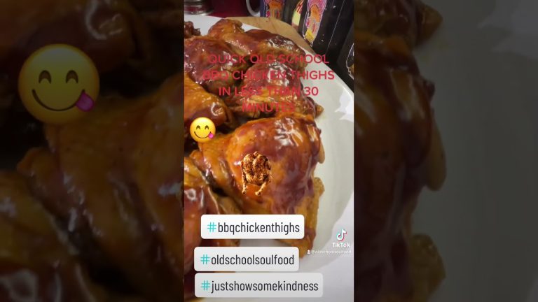 YES YOU CAN DO BBQ CHICKEN IN LESS THAN 30 MINUTES/OLD SCHOOL BBQ CHICKEN THIGHS(INSTANT POT)#shorts