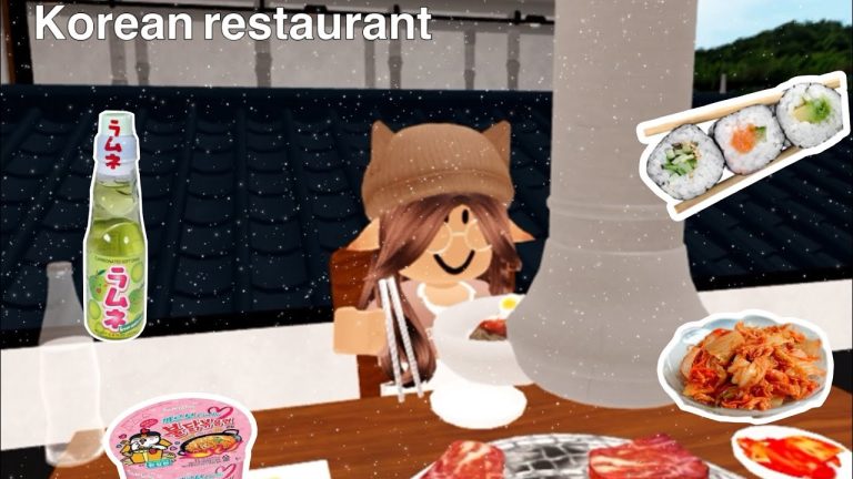 Roblox korean BBQ restaurant | roblox Mukbang