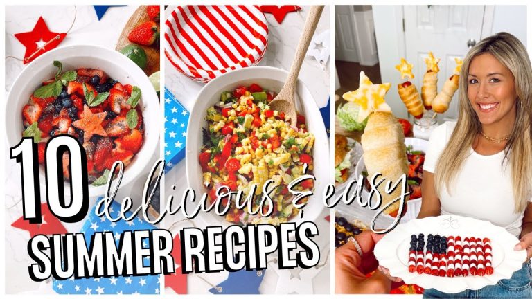 SUMMER BBQ RECIPES: 10 Delicious and Easy Recipes for 4th of July! @BriannaK