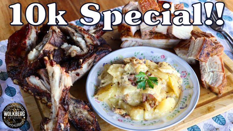 Golden Syrup & Mustard BBQ Pork Belly | Lamb Ribs | Bacon & Camembert Potato Bake | Braai | 10k Subs