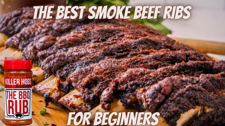 Smoke Beef Ribs – Traeger Grill – Killer Hogs bbq rubs @howtobbqright