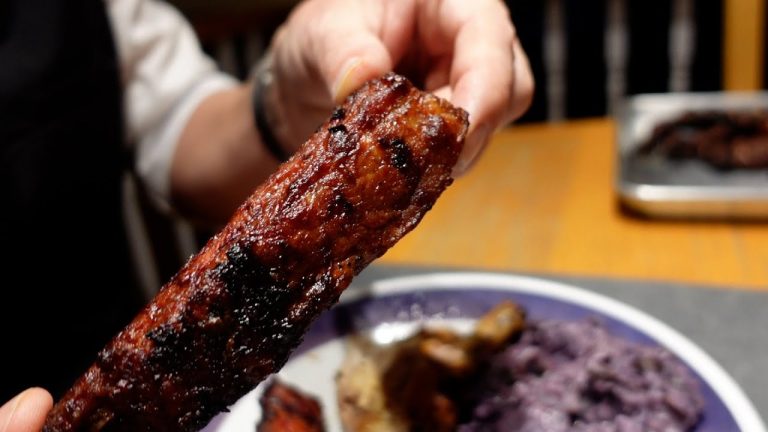 Kinda Sugar Free Grilled BBQ Sticky Ribs