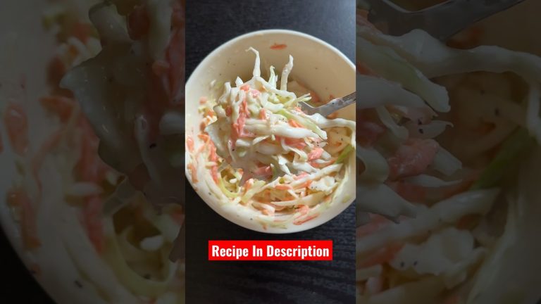 Simple Coleslaw Recipe BBQ Sidedish