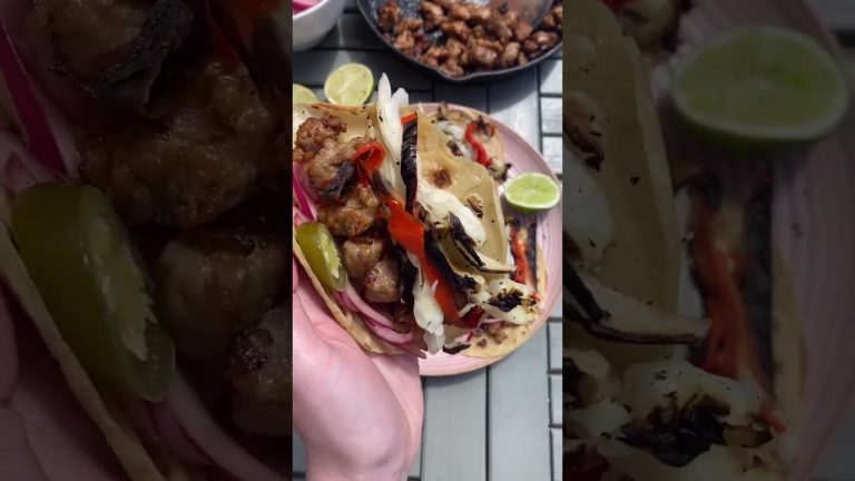 Ground pork tacos recipe. British sausage recipes for dinner. BBQ food ideas. Sausage mince recipes