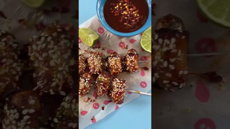 UK BBQ food ideas. Sticky sausage skewers recipe. Cocktail sausage recipe ideas. British sausages