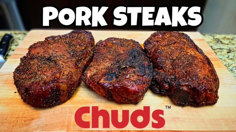 Pork Steaks Cooked On My New Chud Box – Smokin’ Joe’s Pit BBQ