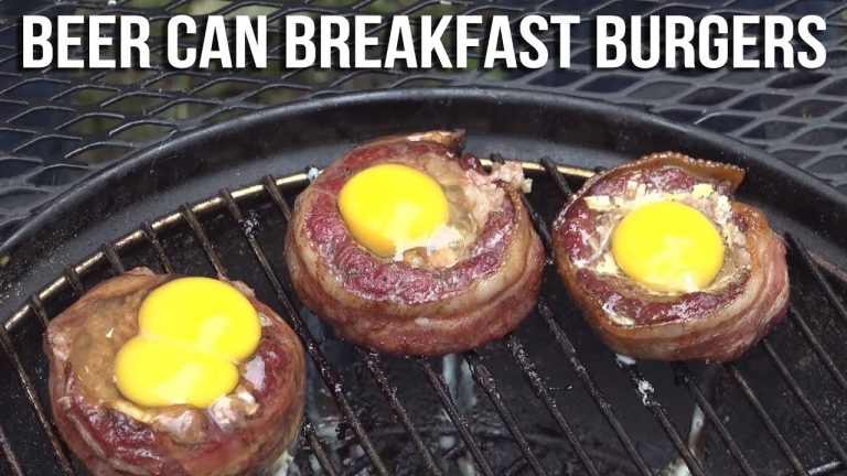 How to grill Beer Can Breakfast Burgers | Recipe | BBQ Pit Boys