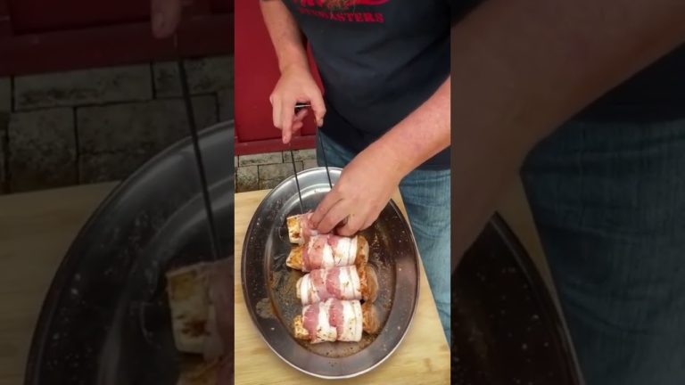 King Oyster Mushroom Wrapped in Bacon!