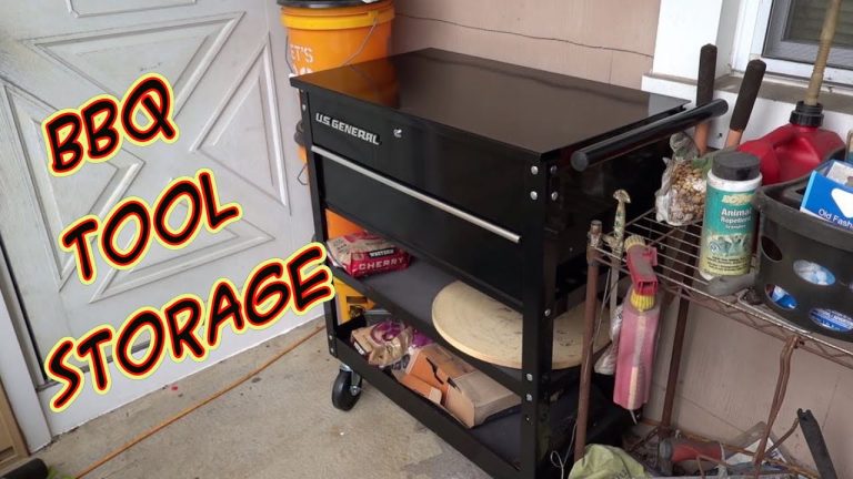 SDSBBQ – BBQ Tool Organization With an Inexpensive Harbor Freight Tool Cart
