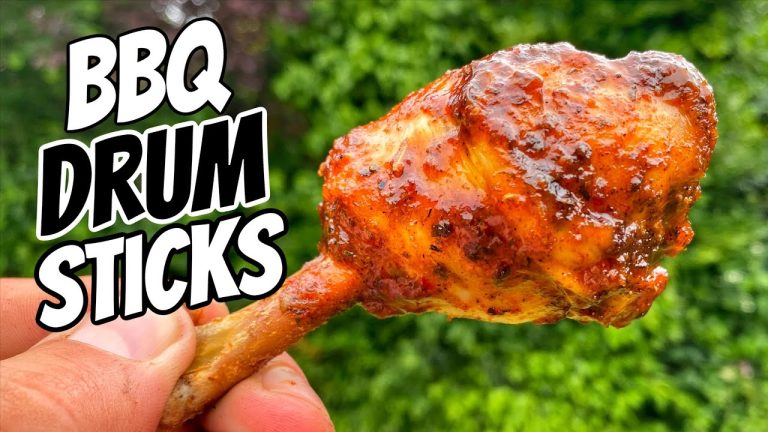 BBQ Chicken Drumsticks vom Grill – Mega saftig und einfach die besseren Hähnchen-Keulen !