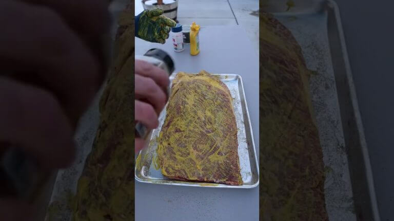 Smoked whole Brisket #bbq #shorts #brisket #asmr