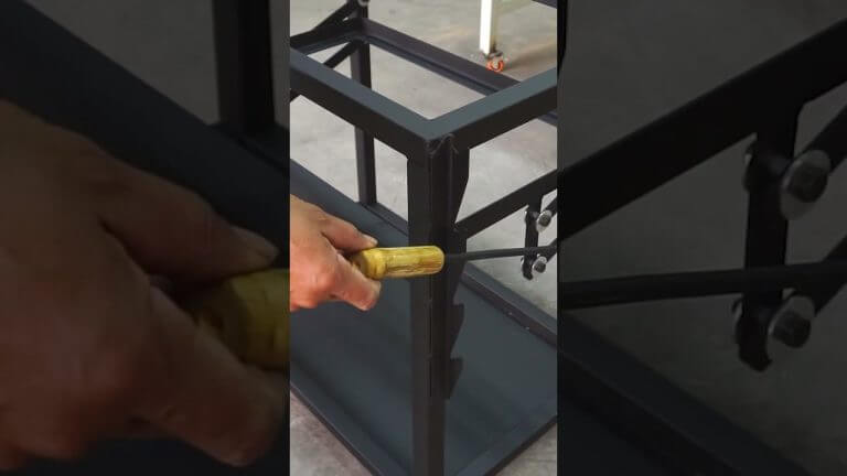 This Guy Is WOW, How To Make Rotating BBQ Grill With The Charcoal Lifting System