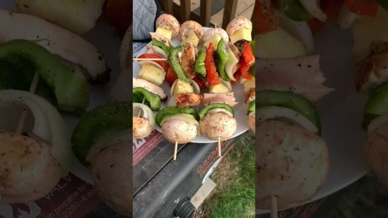 Grilled Chicken Kebabs! #shorts #easyrecipe #bbq