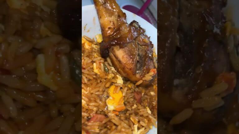 The best Mix Fried Rice BBQ Chicken👅