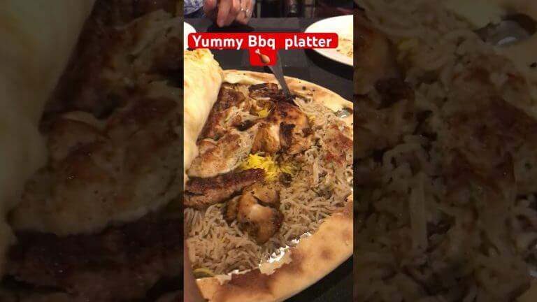 Bbq platter at MahaRaja Resturant❤️ #maharaja #bbqplatter #famousrestaurant #butterrice