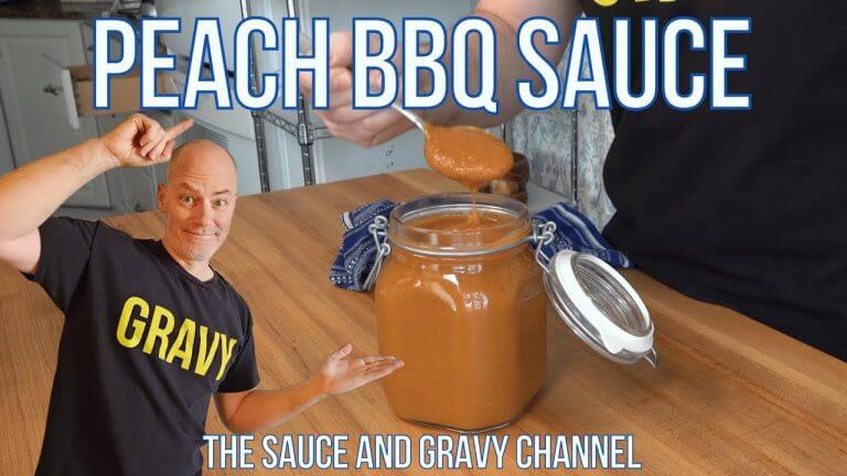 Peach BBQ Sauce | Homemade Peach BBQ Sauce | BBQ Sauce Recipe | How to Make Peach BBQ Sauce