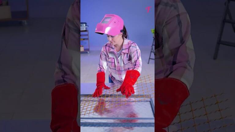 #DIY 🛠 BBQ Grill from Aluminum Sink #shorts