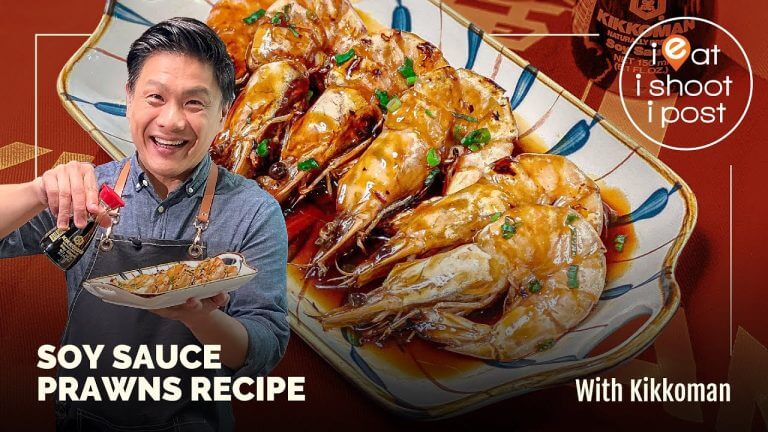 Soy Sauce BBQ Prawns Recipe – with Kikkoman