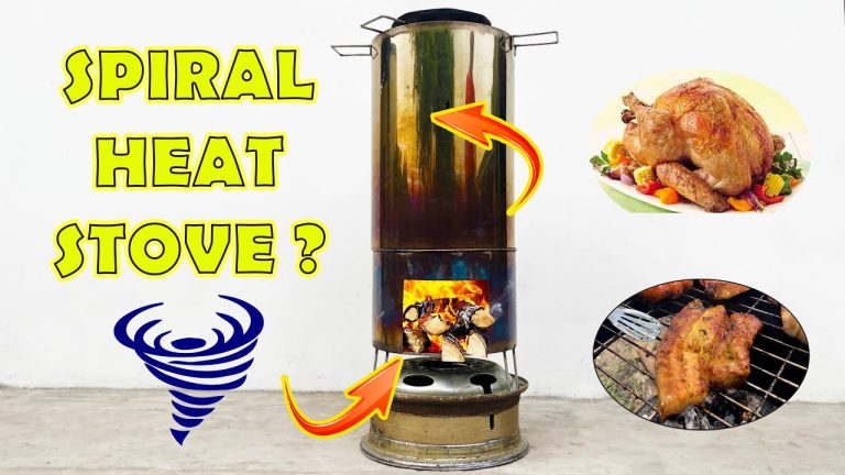 Instructions for making a simple BBQ grill from old car wheels | wood stove without smoke