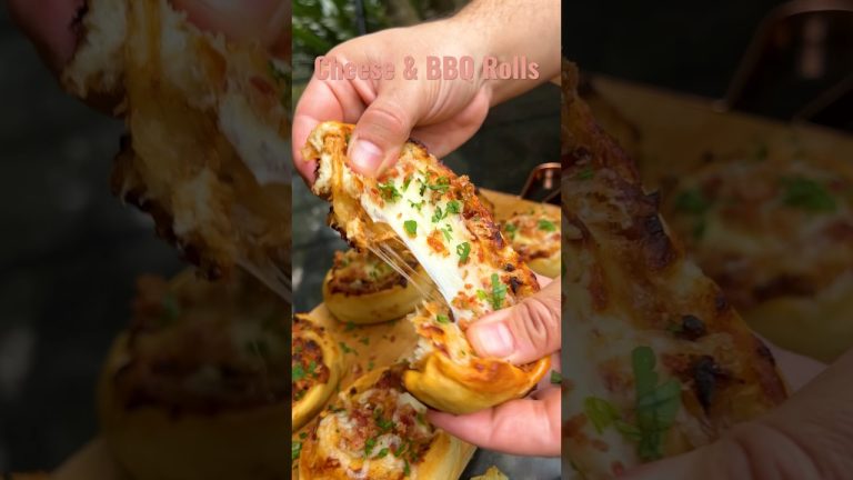 Life is great, but cheese and BBQ make it better 🧀🤤 #Cheese #BBQ #Rolls