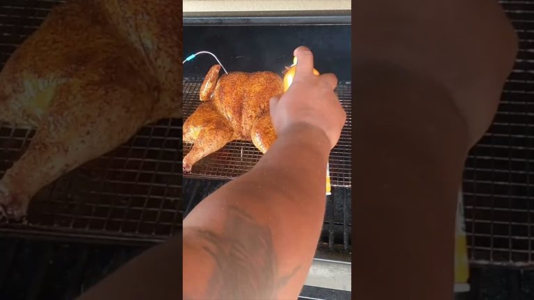 Cherry Pineapple Habanero Spatchcock Chicken #chargriller #bbq #spatchcock #chicken #grill