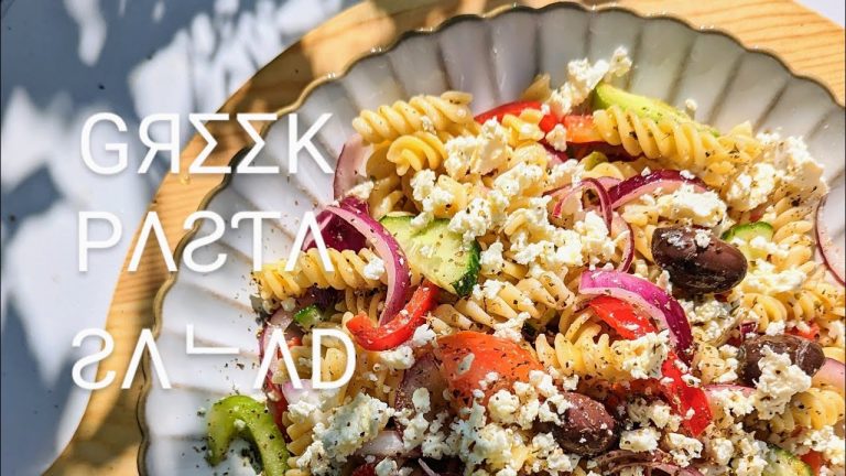 Greek Pasta Salad 🥗 Perfect for BBQ parties and afternoon gatherings پاستہ سلاد