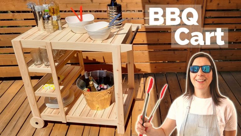 Get ready for BBQ season with this DIY outdoor serving cart