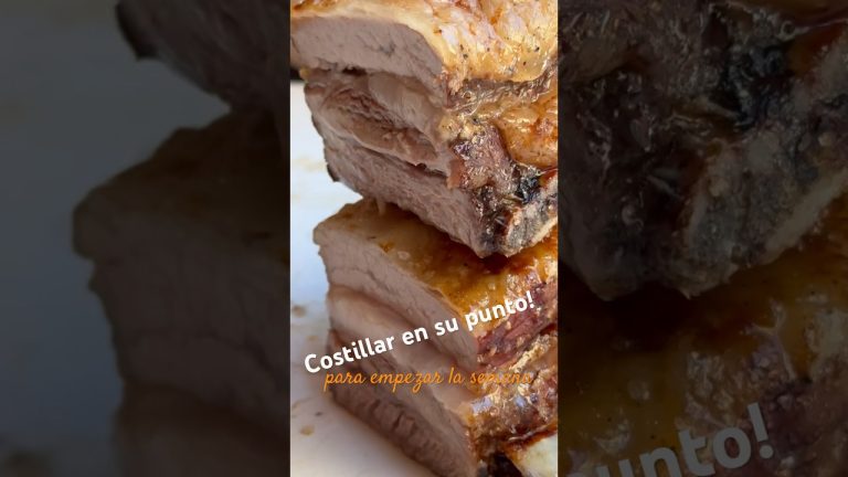 Costillar Asado! En su punto, mira los jugos como salen!!!! #barbecue #bbq #brasas #asado #costillar