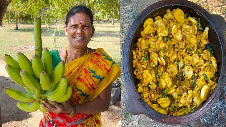 Raw Banana Masala Curry Recipe | Village Cooking | Side Dish Recipes