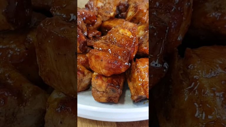 Easy air fryer BBQ pork ribs #airfryerrecipes #airfryer #cosori Cosori dual blaze #ribs #bbqribs