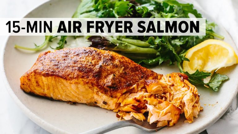 AIR FRYER SALMON | my favorite 15-minute dinner recipe!