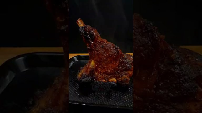 Hot BBQ Lamb Ribs #shorts