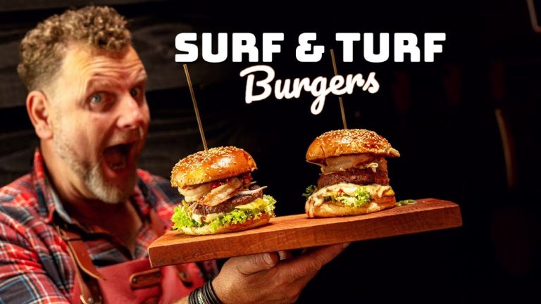 Surf & Turf Angus BURGER op de BBQ!