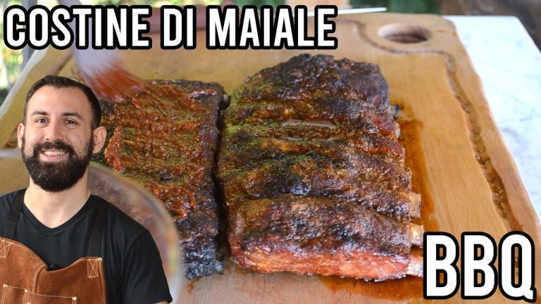 Costine di maiale affumicate con salsa BBQ !