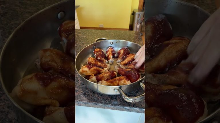 Mouth-Watering BBQ Chicken Drumsticks: Easy Baked Recipe #shorts