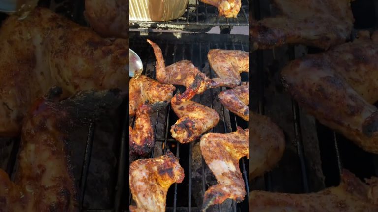 Sizzling Sweet and Savory: BBQ Honey Bacon Chicken Wings”#bbqchickenwings #honeychickenwings