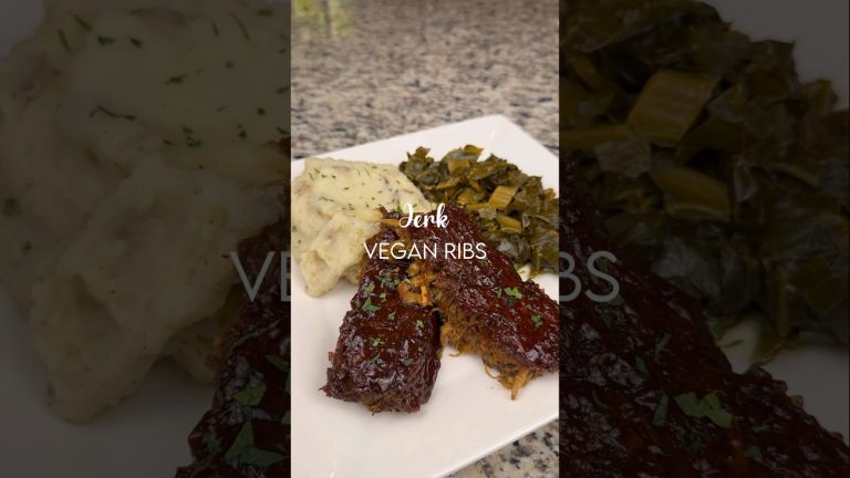 Happy #Juneteenth!! Celebrating with these #VEGAN Jerk Ribs. #recipe #food #plantbased #bbq