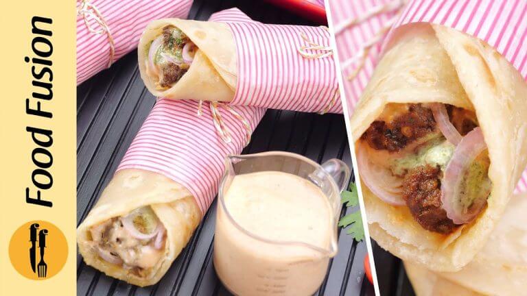 Tikka Beef Boti Paratha Roll Recipe By Food Fusion