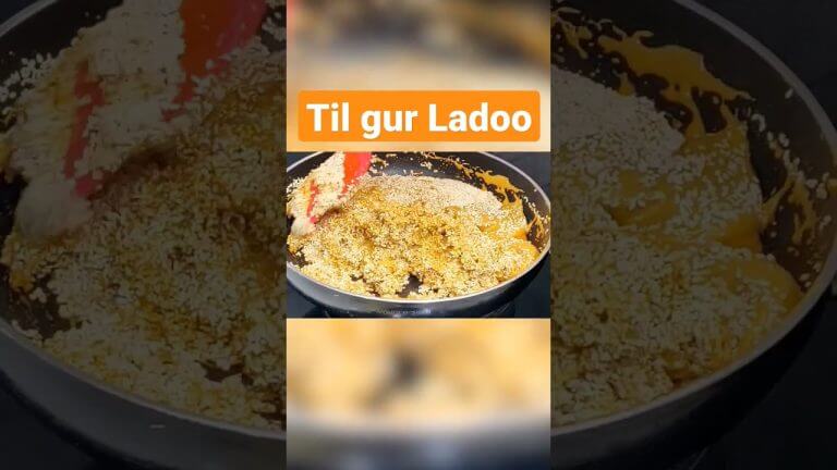 Til gur ladoo recipe in hindi | Indian sweet #cooking #recipes #youtubeshorts #sweet #laddu #ladoo.