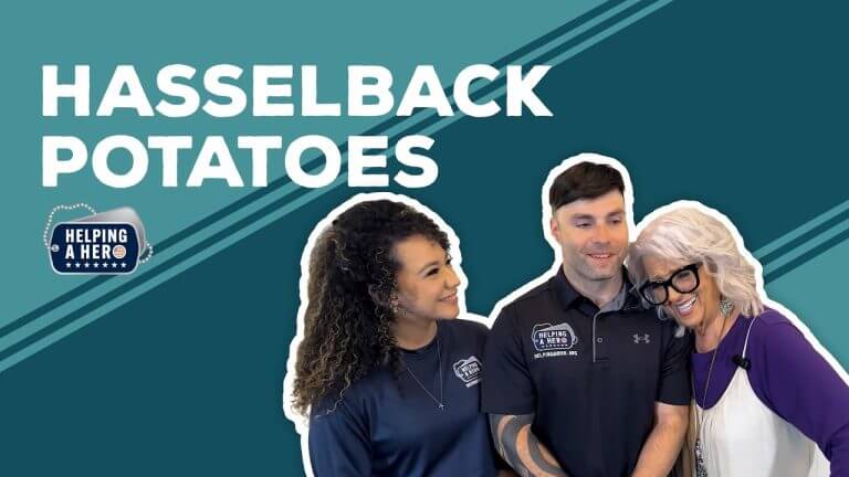 Love & Best Dishes: Hasselback Potatoes Recipe, featuring Helping a Hero