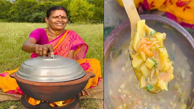 Pottato Kurma Recipe | Easy and simple Potato Curry Cooking in Village | Side Dish Recipes