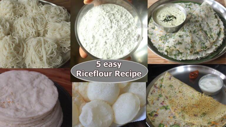 5 Rice Flour Recipes -Breakfast Idea Using Rice Flour | Instant Breakfast Recipes