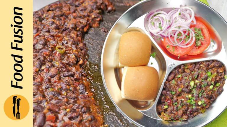Street Style Tawa Lobia Bun Kabab Recipe by Food Fusion