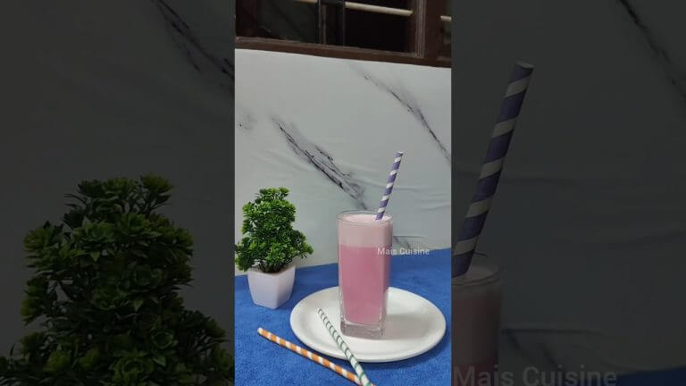 Perfect Rose Milk Recipe | Rose Milkshake | Mais Cuisine #shorts