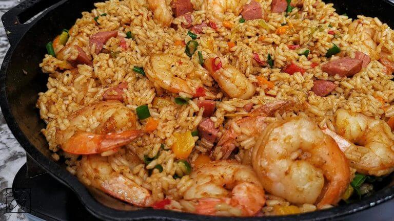 How to Cook Perfect Shrimp and Sausage Rice in Just 1 Pan!
